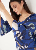 Camiro Camouflage Print Blouse BLU ELETTRICO Woman image number 3