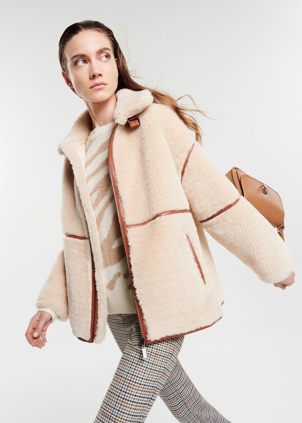 Giubbotto Grant in ecopelo BEIGE CREAM Donna null