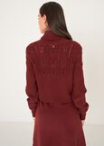Magda turtleneck sweater with openwork design ROSSO CHIANTI Woman image number 3