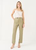 Pantaloni Alice tailleur lino VERDE Donna immagine n. 2