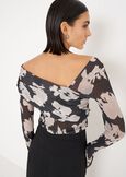 Maglia Sardi in tessuto mesh NERO BLACK Donna immagine n. 3