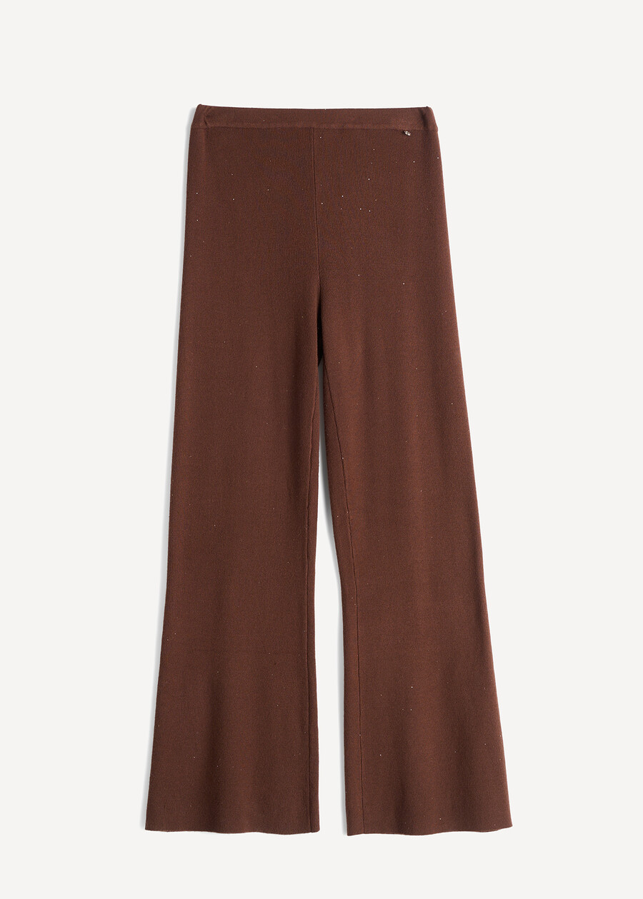 Pantaloni Parker con micropaiettes MARRONE Donna , immagine n. 5