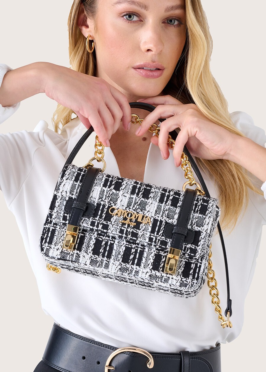 Pochette Bria in tweed BIANCO WHITE Donna , immagine n. 1
