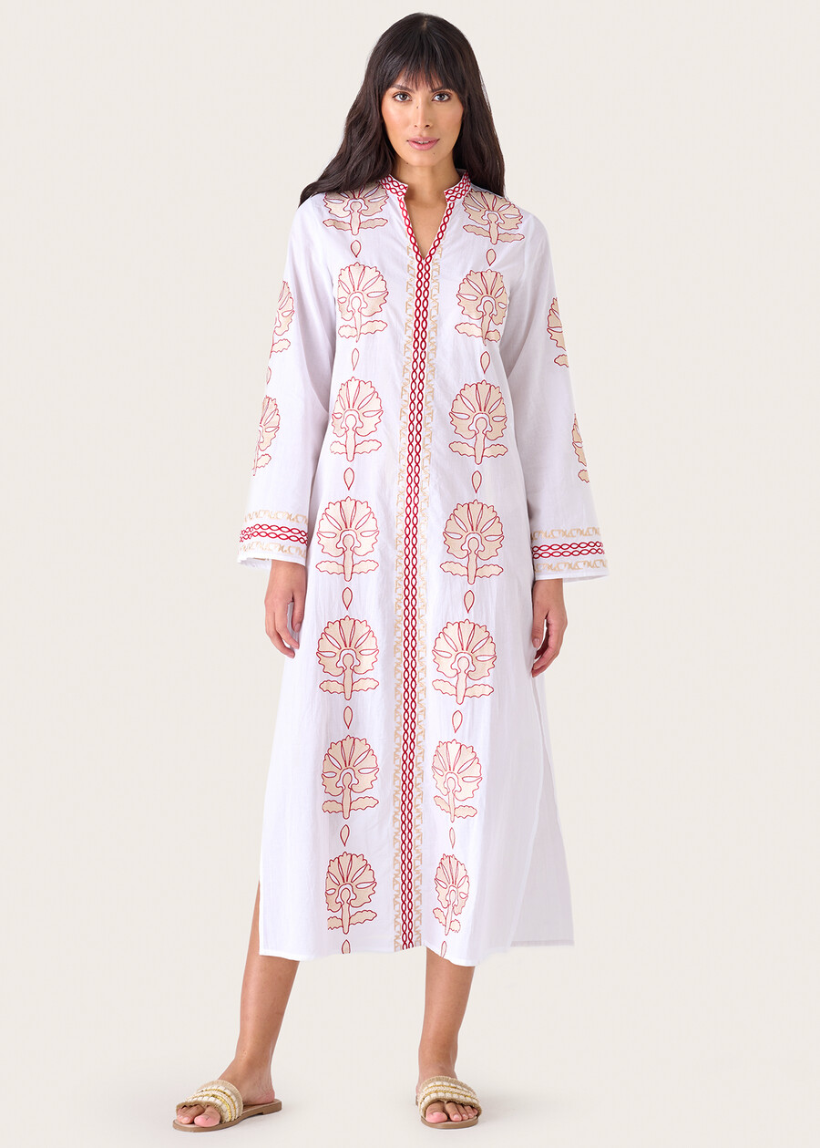 Alma 100% cotton tunic dress BIANCO Woman , image number 1