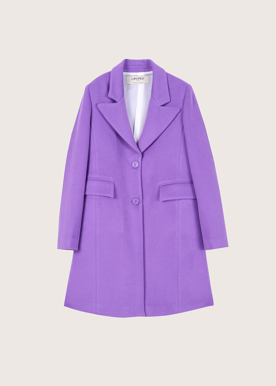 Cappotto Clotilde in panno VIOLA FRESIAELETR Donna , immagine n. 6