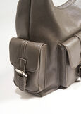 Bayan faux leather shoulder bag NERO BLACKGRIGIO CENERE Woman image number 3