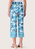 Plod crepe Capri trousers BLUE TURCHESE Woman image number 4