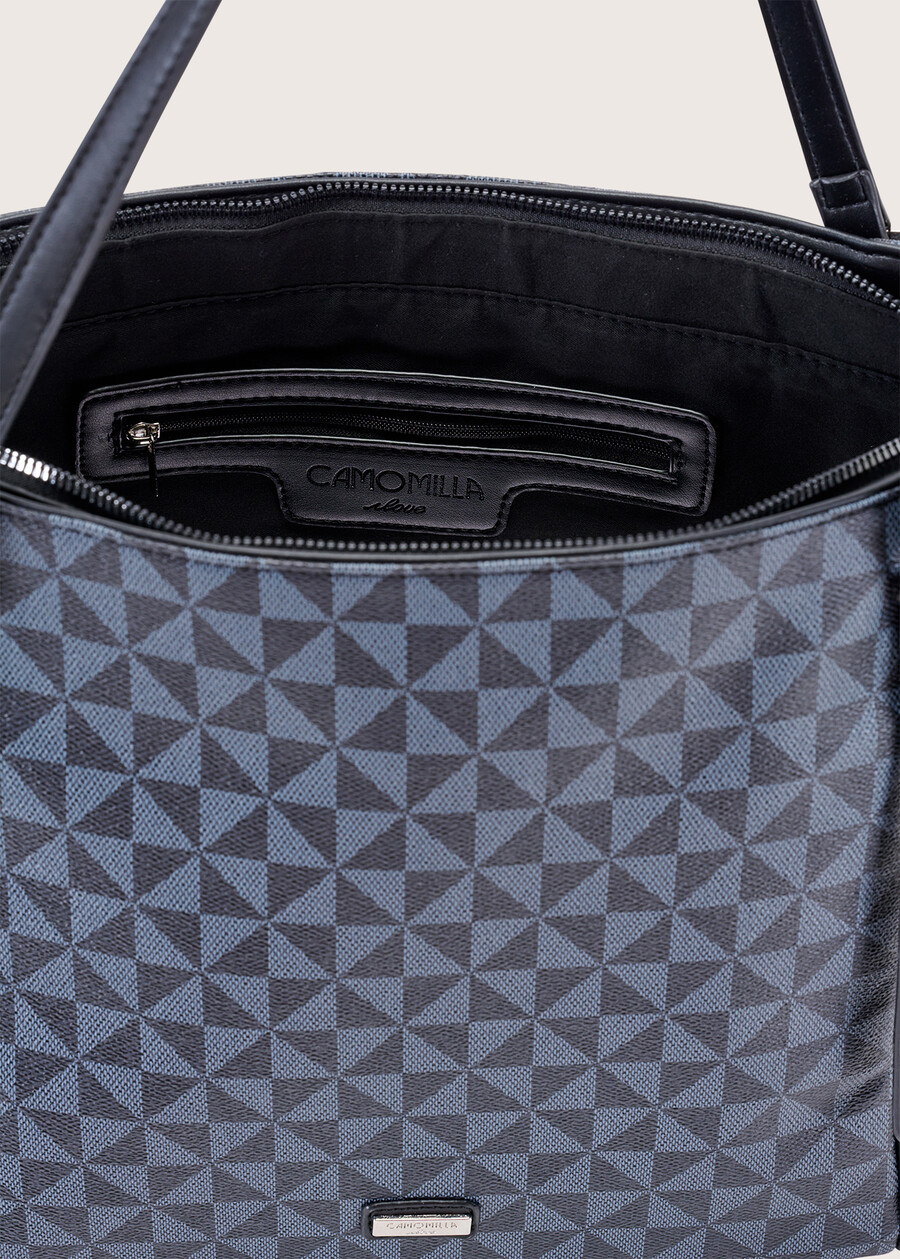 Borsa shopping Bely in ecopelle MARRONENERO BLACK Donna , immagine n. 4