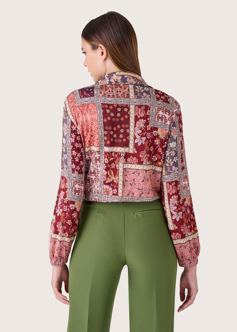 Salem patchwork pattern shirt MARRONE TIERRA Woman , image number 3