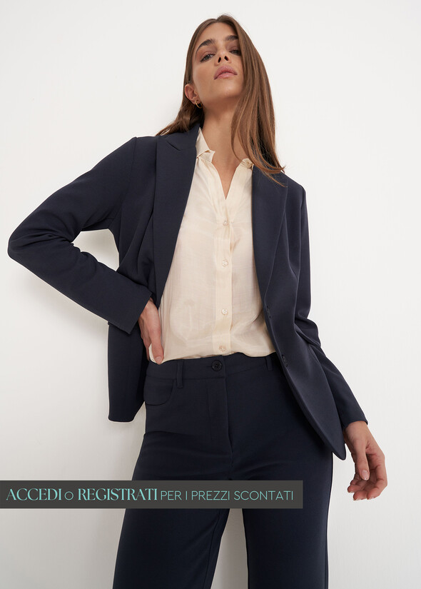 Giselle single-breasted blazer BLU AVION Woman null