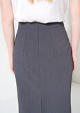 Gonna Gioia a tubino in lana GRIGIO GREY Donna immagine n. 6