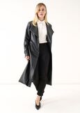 Timoty faux-leather trench coat NERO Woman image number 2