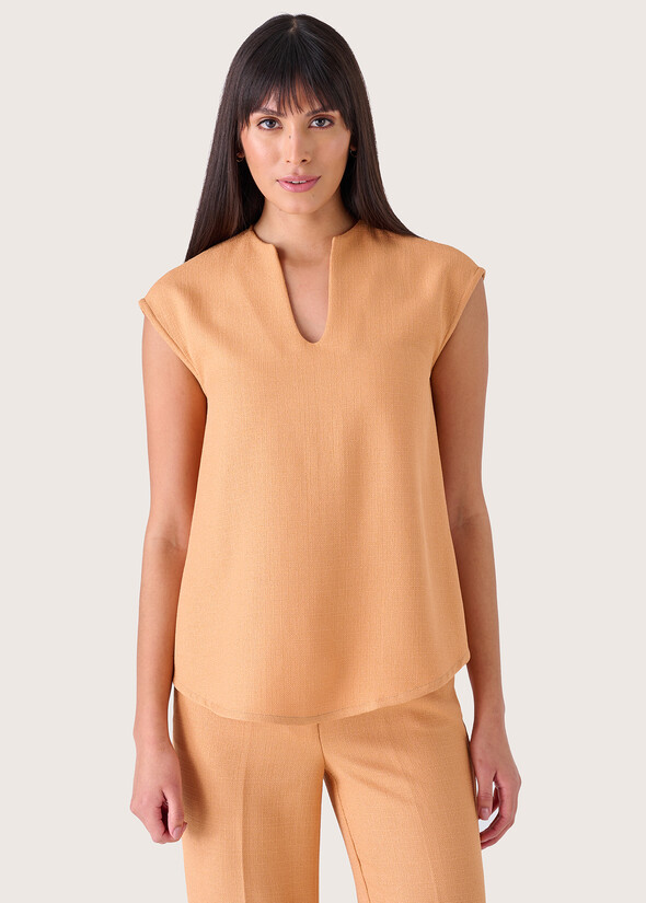 Timoti matt effect top MARRONE AMBER Woman null