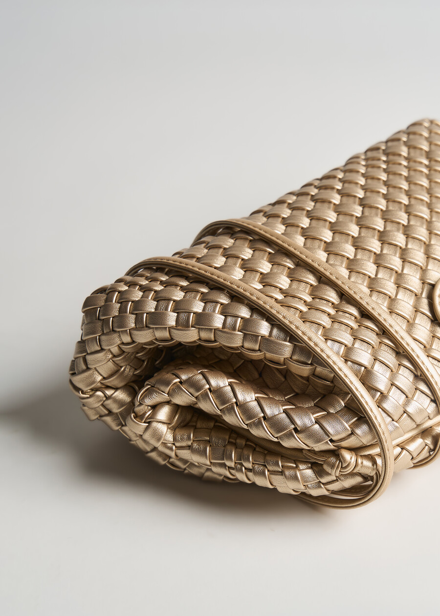 Pochette Brassina metallizzata GOLD Donna , immagine n. 4