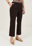 Pantaloni Jacqueline-O in cotone MARRONE Donna immagine n. 2