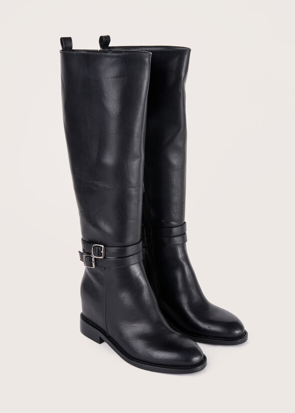 Selmah boots with internal wedge BLACK Woman null