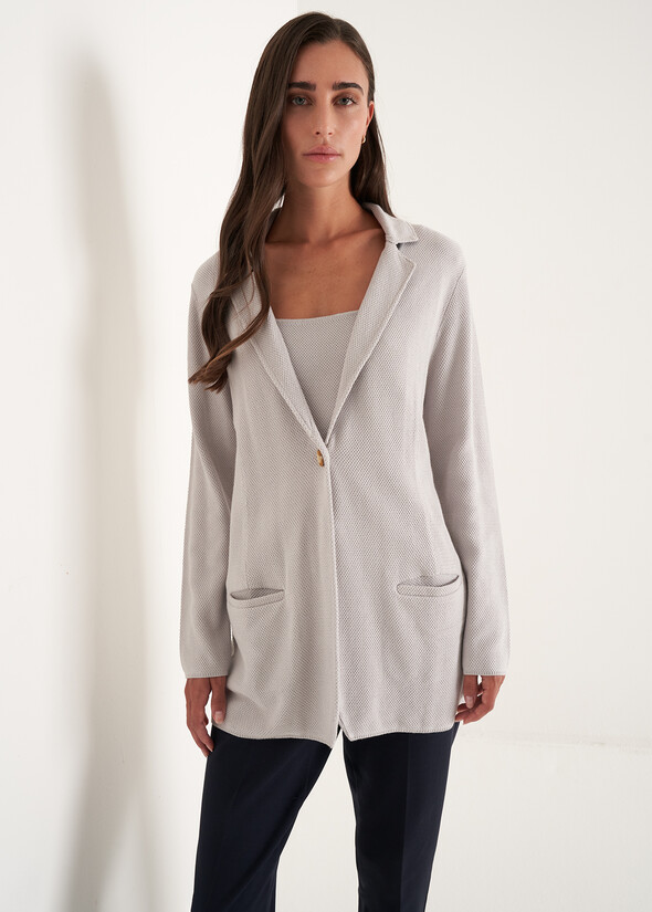 Cardigan giacca Cloe GRIGIO PERLA Donna null