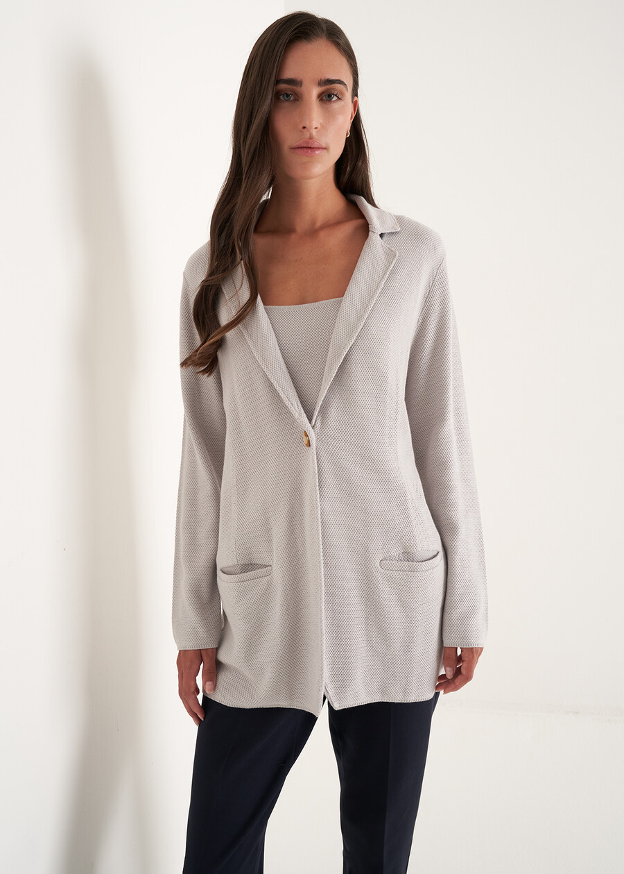 Cardigan giacca Cloe MARRONE CAFFEGRIGIO PERLA Donna , immagine n. 1