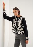 Maira sweater with contrast design NERO BLACK Woman image number 2