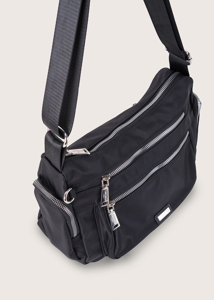 Betty nylon crossbody bag NERO BLACKMARRONE TABACCOBLU LAGUNA Woman , image number 3