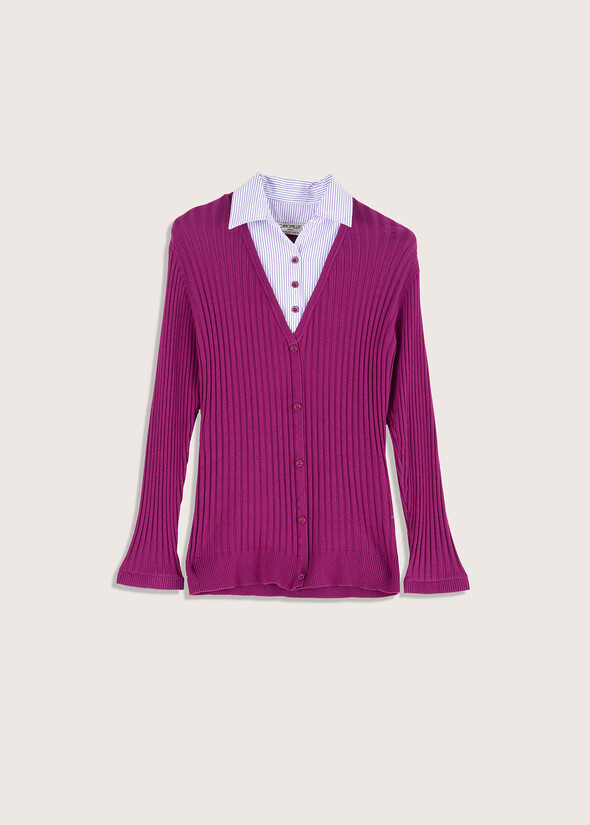 Maddy two-in-one jersey BLUE OLTREMARE VIOLA MOSTO Woman null