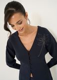 T-shirt effetto giacca in scuba BLU Donna immagine n. 2