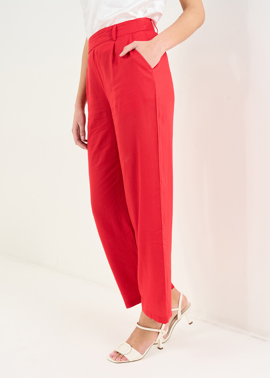 Phil straight-leg trousers ROSSO Woman , image number 3