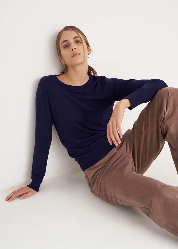 Maglia Mendys in viscosa BLU Donna null