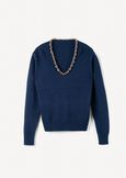 Malawi V-neck sweater BLU MIDNIGHTVIOLA VINACCIA Woman image number 5