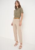 Camicia Alessia in cotone BIANCO WHITEVERDE ALGABLU ELETTRICO Donna immagine n. 4