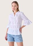 Camicia Cinzy 100% cotone Sangallo BIANCO Donna immagine n. 1
