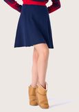 Gaya knitted full skirt BLUE OLTREMARE  Woman image number 2