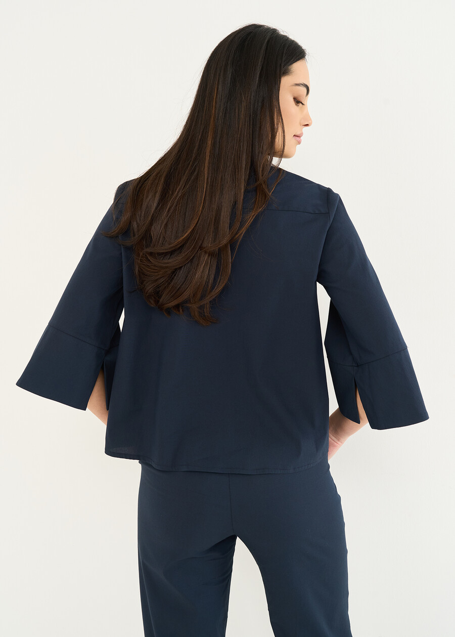 Camicia Cely corta in cotone VERDEBLU Donna , immagine n. 4