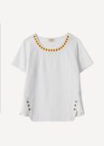 T-shirt Sady in cotone ricamata BIANCO WHITE Donna immagine n. 4