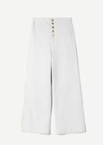 Dannie cotton denim trousers BIANCO WHITEDENIM DARK DENIM Woman image number 6