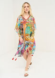 Berenice print kaftan GIALLO MANGO Woman image number 1