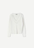 Maglia Margot con frange BIANCO WHITE Donna immagine n. 4
