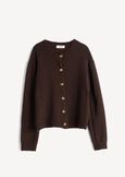 Cardigan Condor scollo tondo GRIGIO MEDIUM GREYMARRONE Donna immagine n. 4