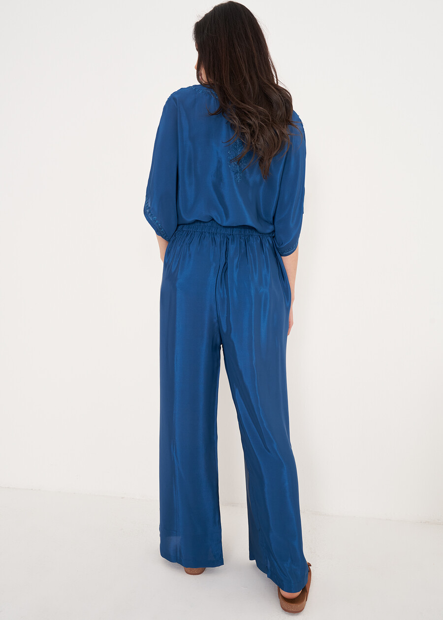 Pantaloni Pharm A Zampetta BLU OTTANIO Donna , immagine n. 4