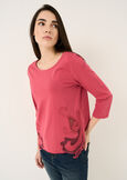 T-shirt Samanta ricami Madonna ROSSO Donna immagine n. 1