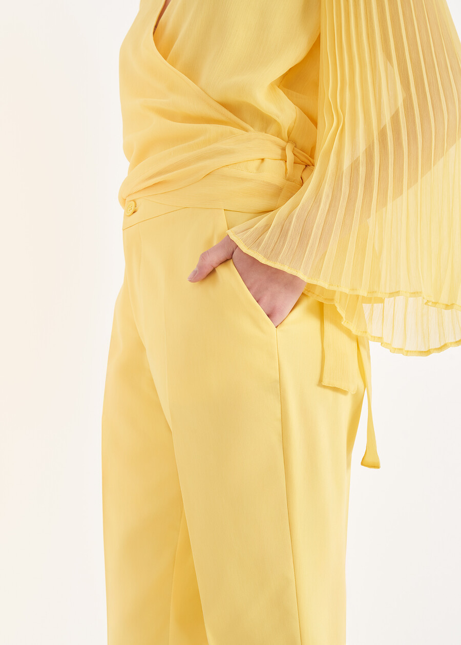 Jacqueline-M Cotton Trousers GIALLOZAFFI Woman , image number 4