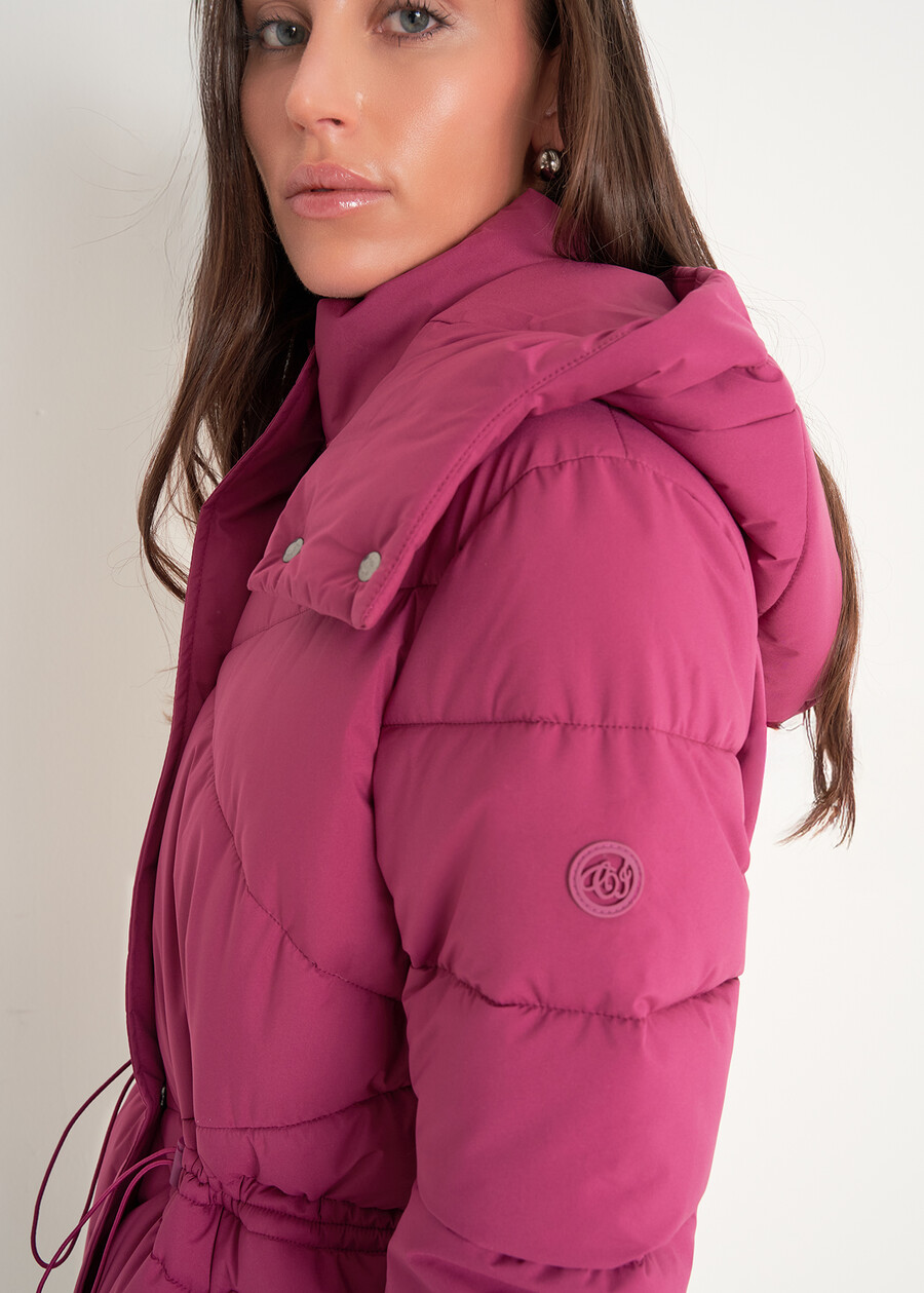 Piumino Palmer con cappuccio staccabile ROSSO MAGENTAVERDE PAVONE Donna , immagine n. 5