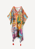 Berenice print kaftan GIALLO MANGO Woman image number 4