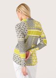 Simona patchwork print blouse VERDE PEA Woman image number 3
