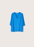 Blusa Cassy in viscosa ecovero BLU CARRIBEAN Donna immagine n. 5