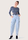 Pantalone Danielle 100% cotone denim DENIM LIGHT DENIM Donna immagine n. 1