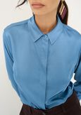 Camicia Alessia in satin MARRONEVERDE GARDENAZZURO AZZURRO Donna immagine n. 2