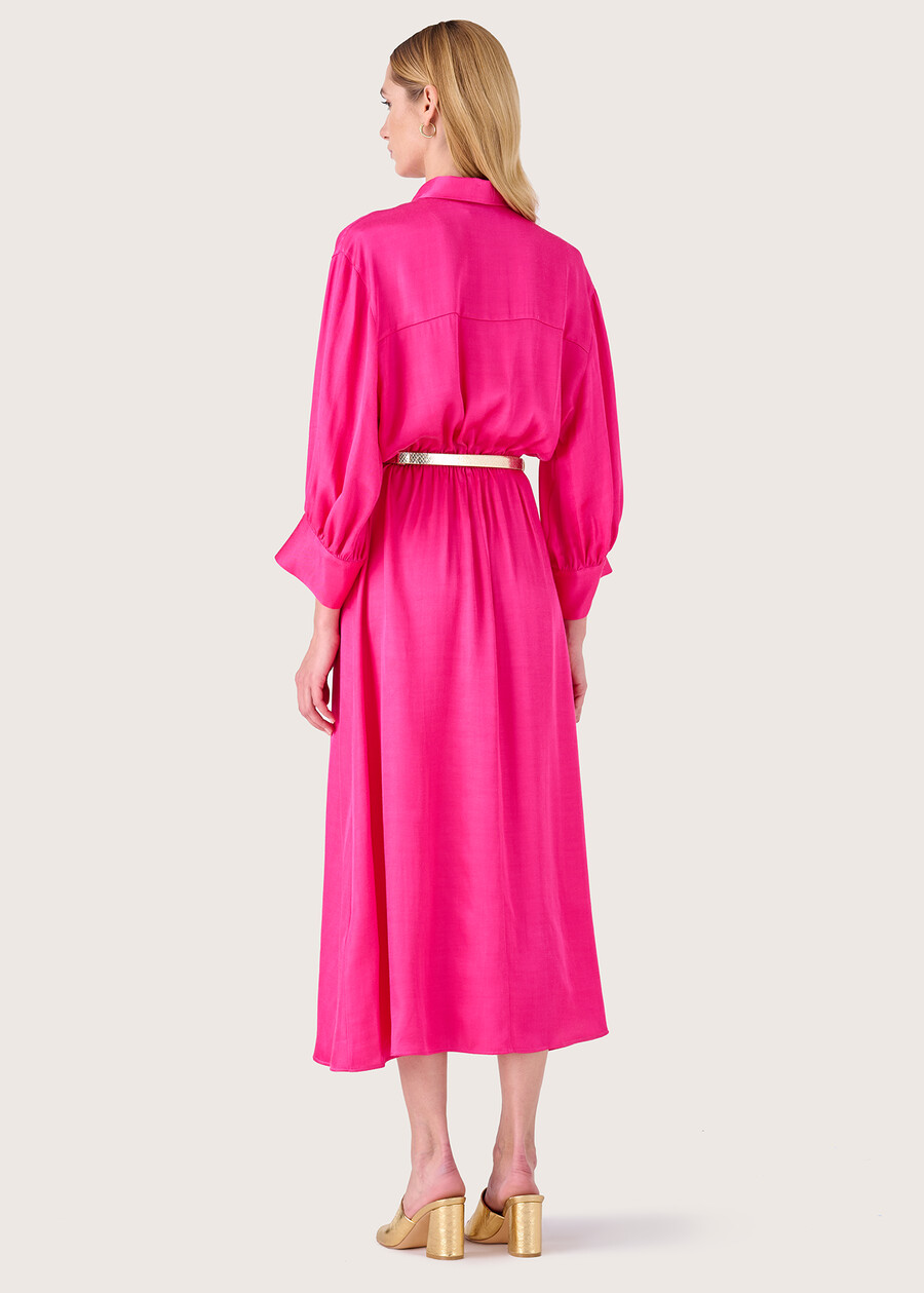 Abito lungo Alexander in satin ROSA IBISCUS Donna , immagine n. 3