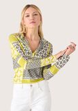 Simona patchwork print blouse VERDE PEA Woman image number 1