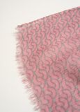 Samuela patterned wool scarf ROSA Woman image number 3